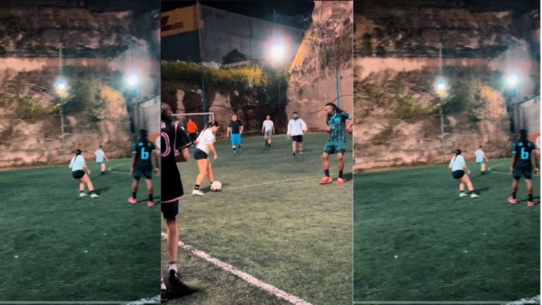 Imagen Principal de Nota: Jugador del Olimpia presume la destreza de su esposa en la cancha