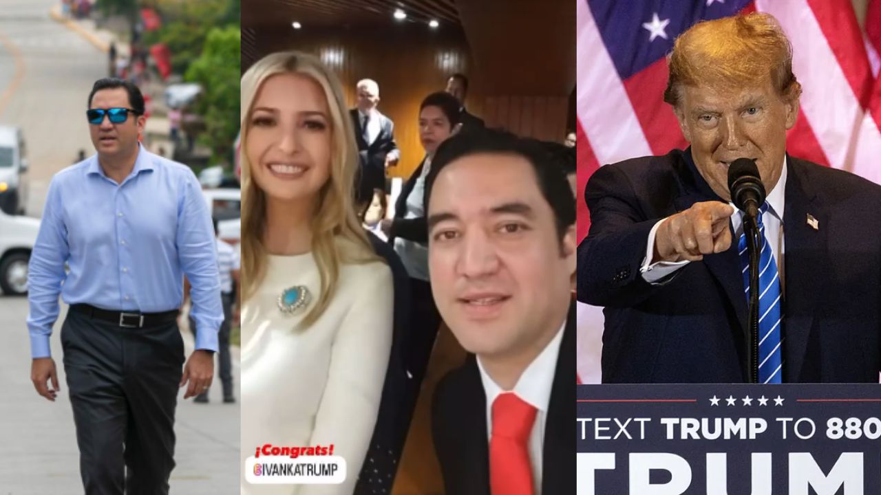 Imagen de Héctor Manuel Zelaya e Ivanka  celebran el triunfo de Donald Trump en Estados Unidos