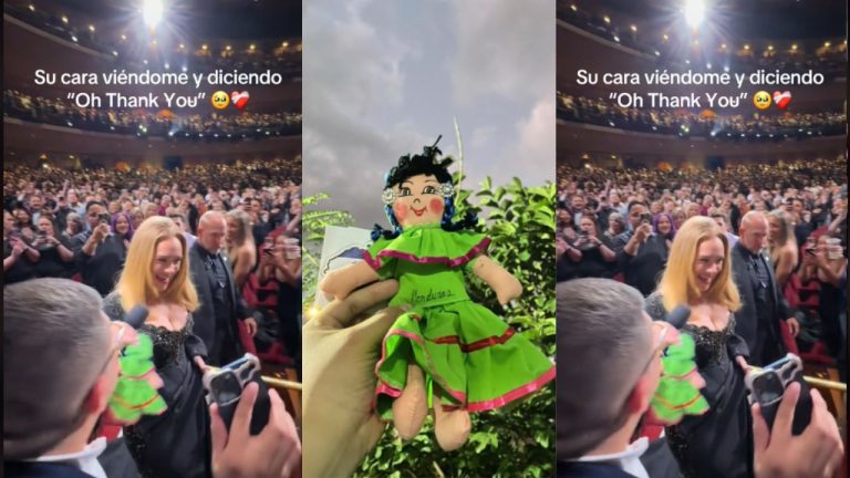 Imagen Principal de Nota: Joven hondureño cautiva a Adele con  regalo artesanal