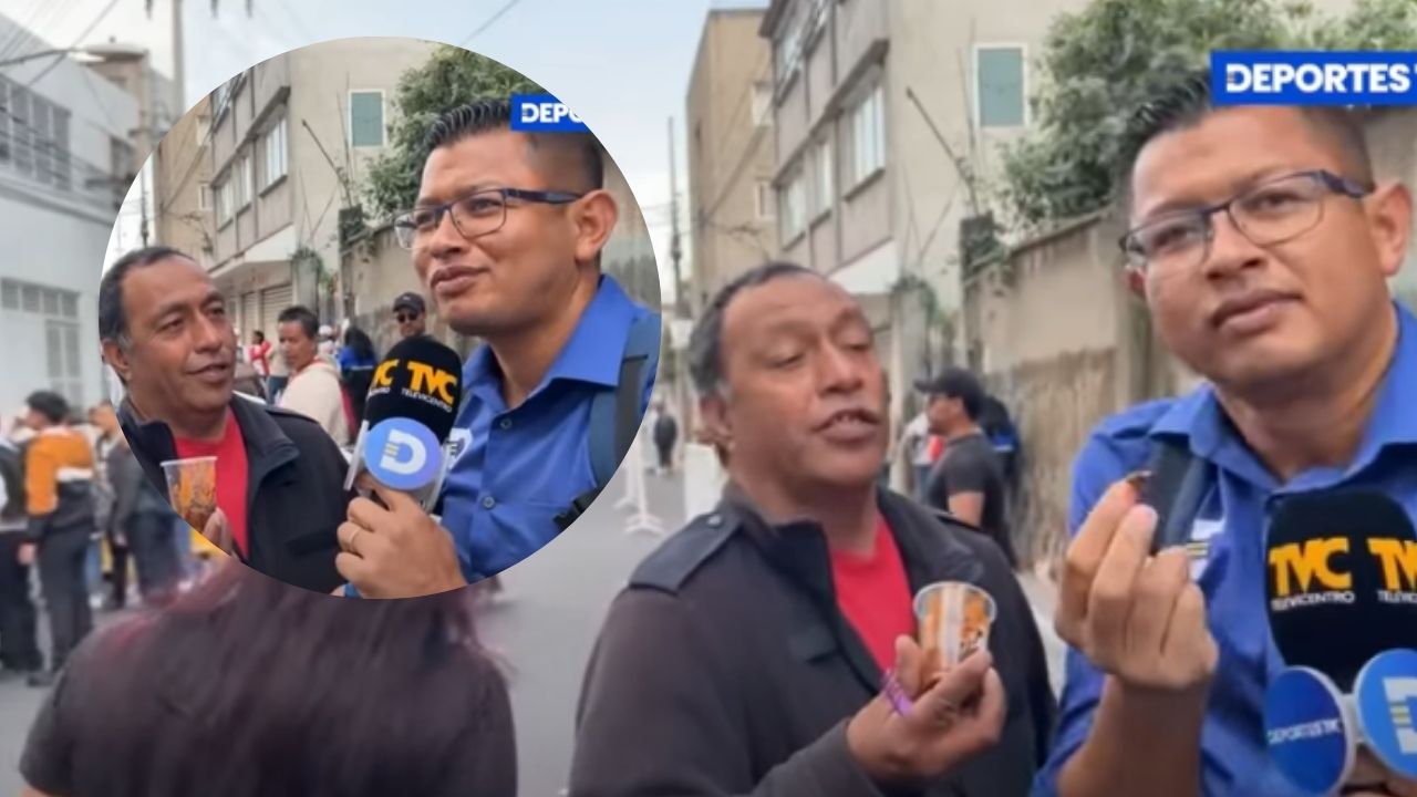 Imagen Principal de Nota: Periodista de Deportes TVC se atreve a probar los chapulines en plena cobertura de México vs. Honduras