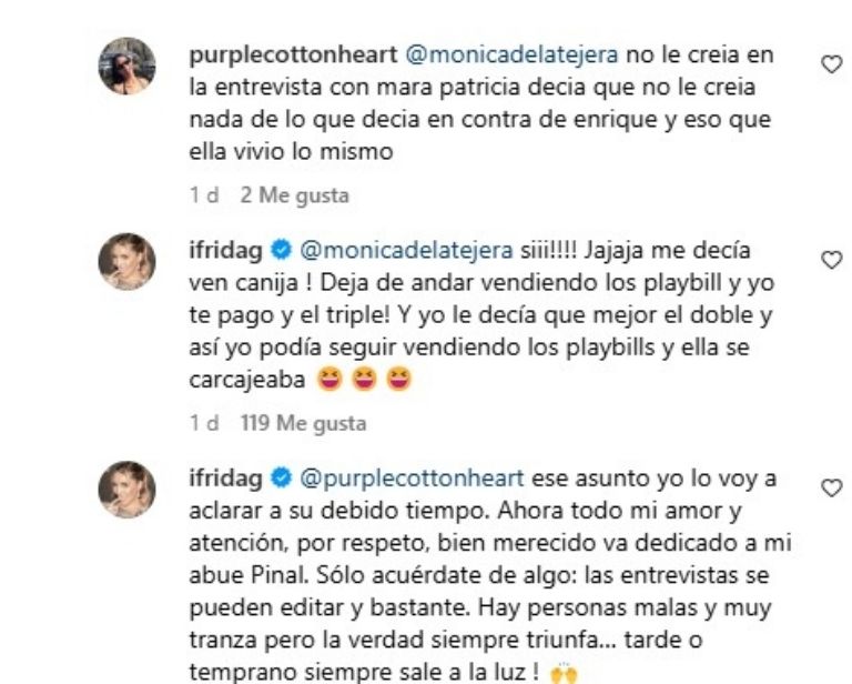 Frida Sofía habla de lo que Silvia Pinal le dijo sobre Enrique Guzmán