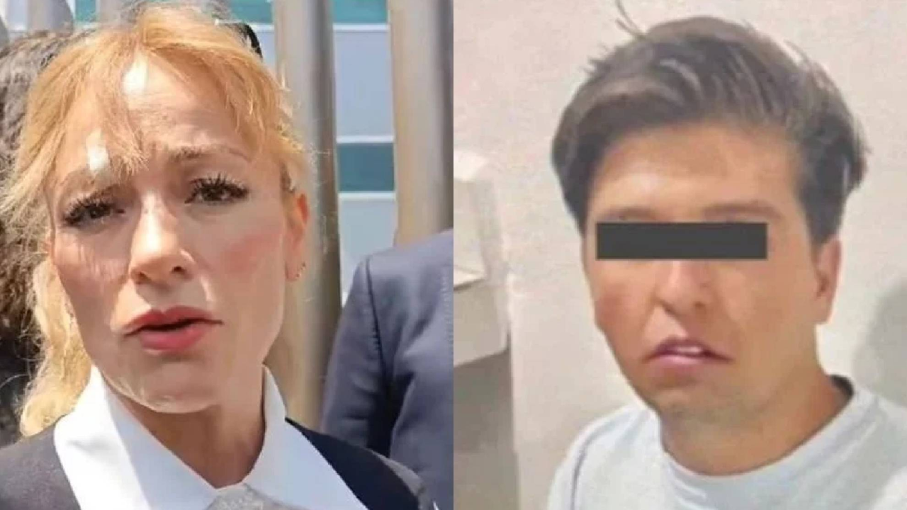 Victima de Fofo Márquez,, junto a una foto de él
