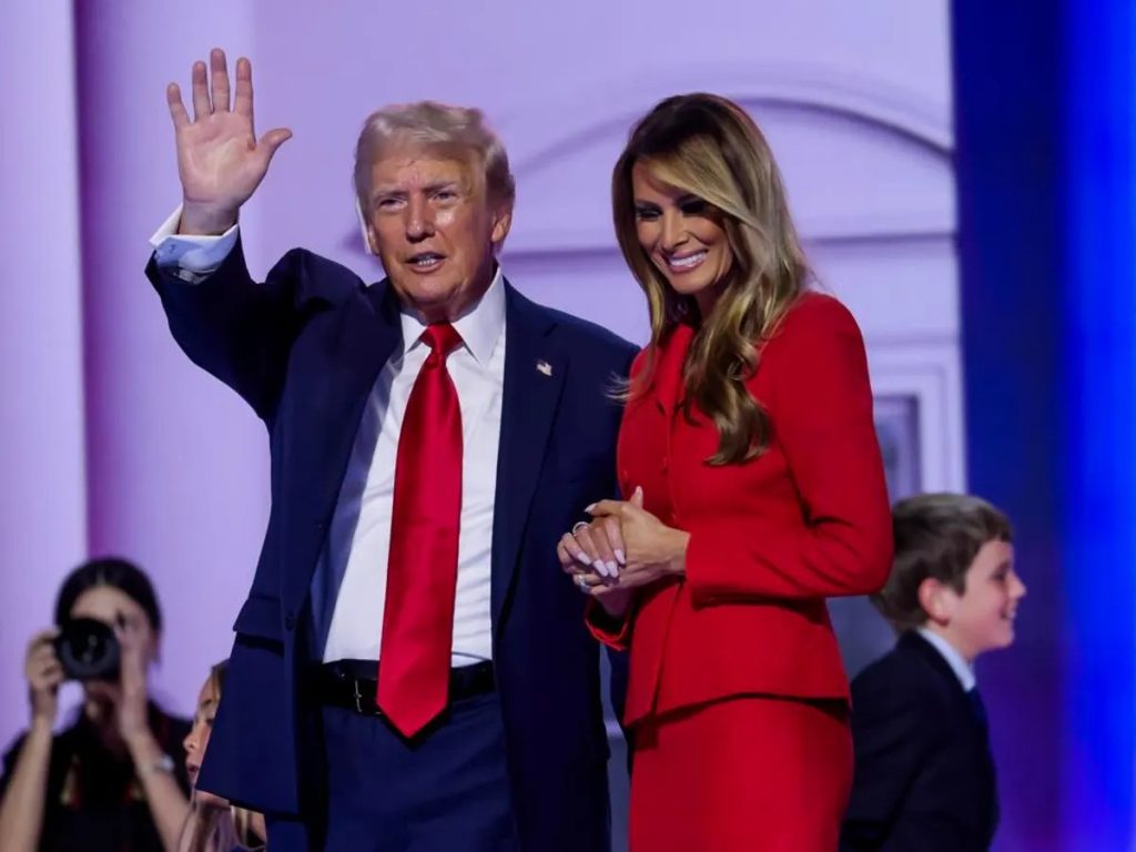 Donald J. Trump y Melania Trump.