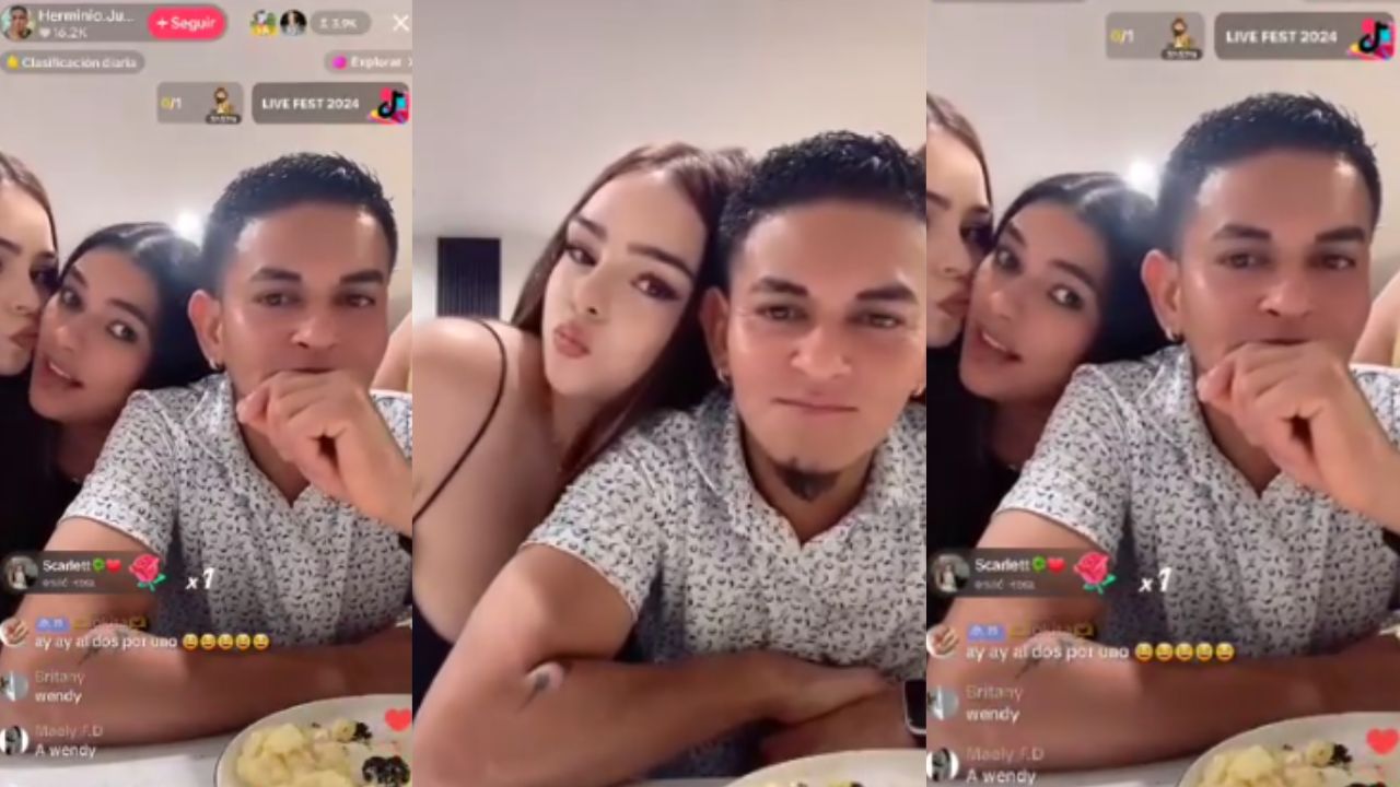 Imagen Principal de Nota: ¿Ya olvidó a Wendy? Herminio besa en un en vivo de TikTok a una chica