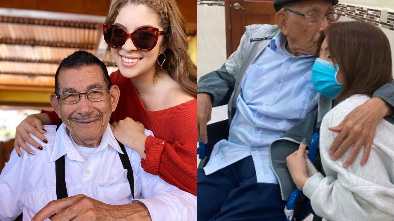 Imagen Principal de Nota: Laura Meza despide entre lágrimas a su abuelo, el periodista Leónidas Meza Recarte