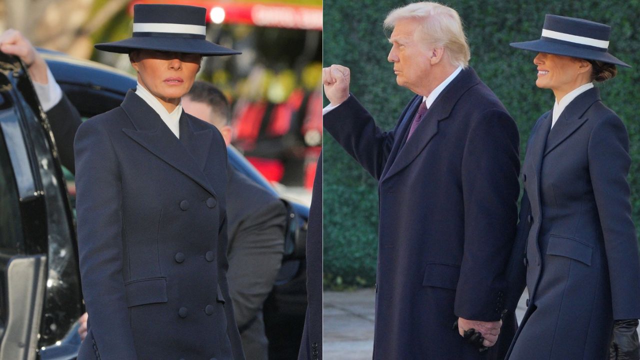 Imagen Principal de Nota: Melania Trump deslumbra con un look clásico en la investidura de Donald Trump: ¿Quién lo diseñó y cuánto costó?