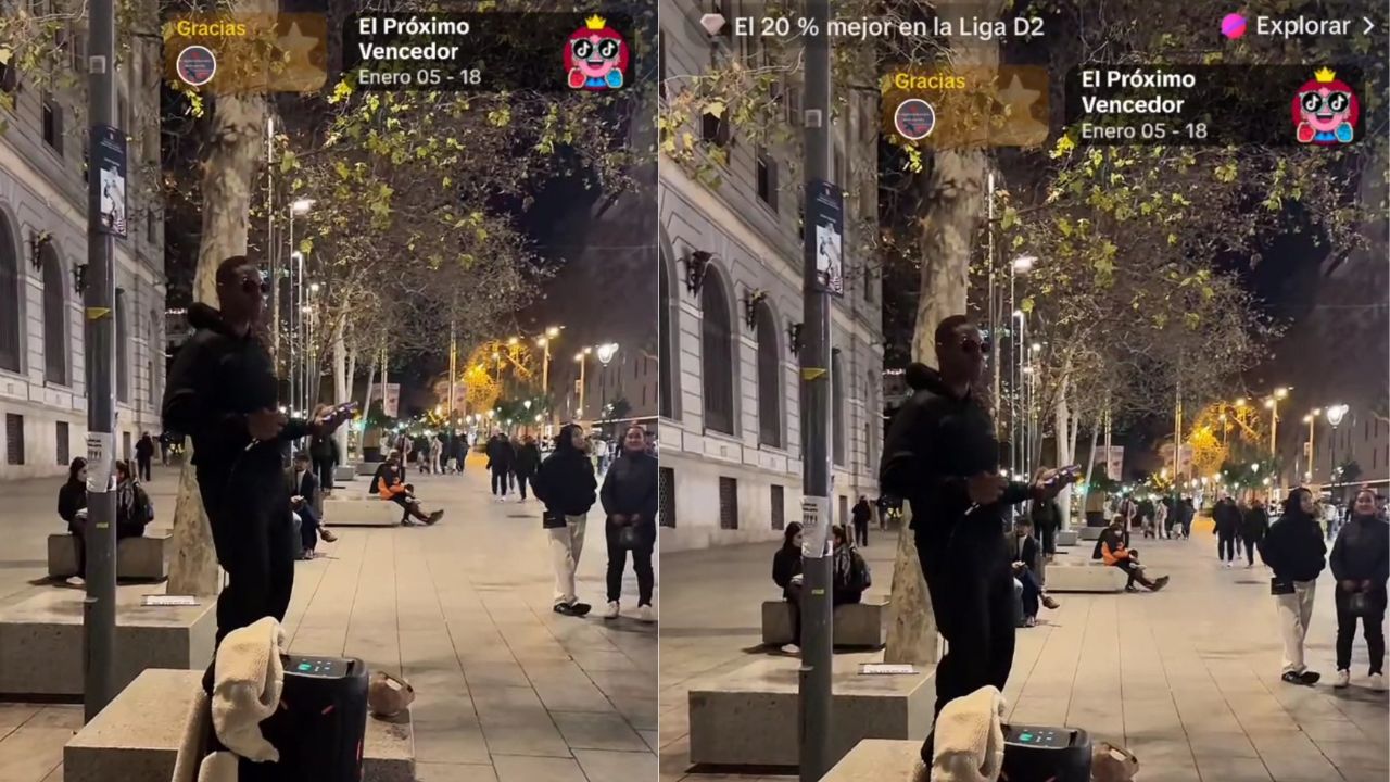 Imagen Principal de Nota: Captan a "Romeo Catracho" cantando en las calles de España
