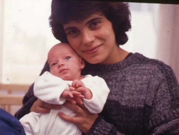 Sonia Martínez y su hijo