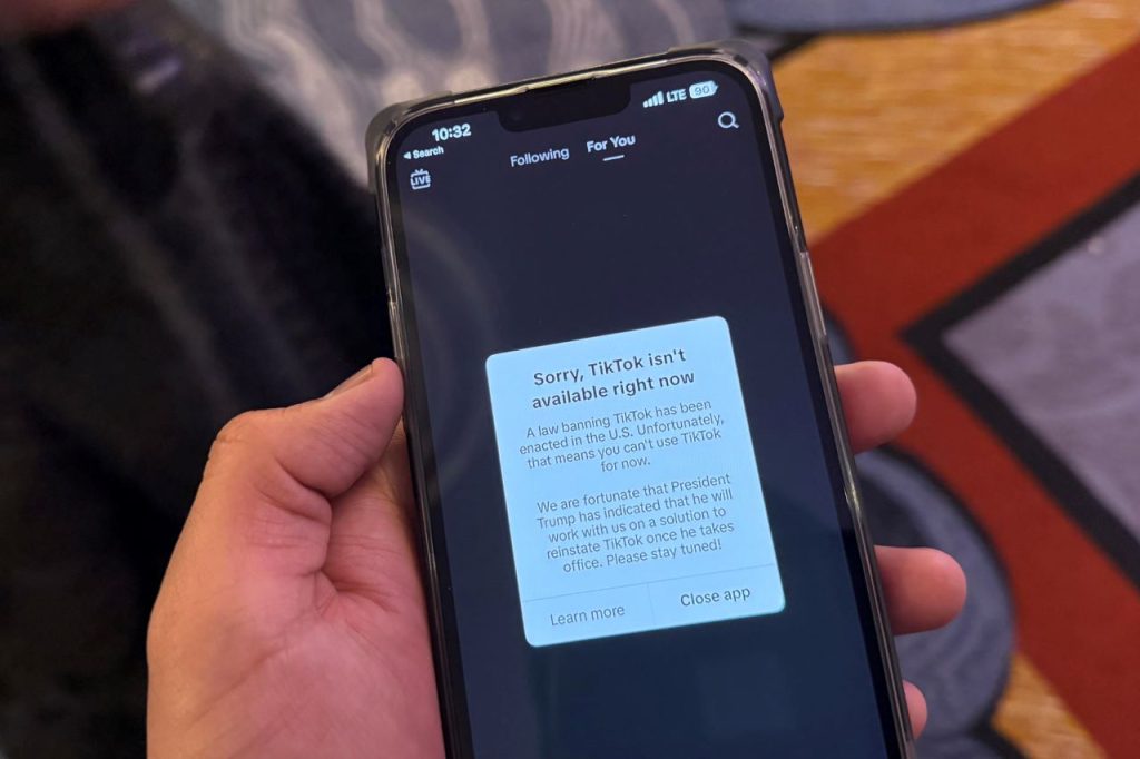 TikTok deja de funcionar en Estados Unidos.