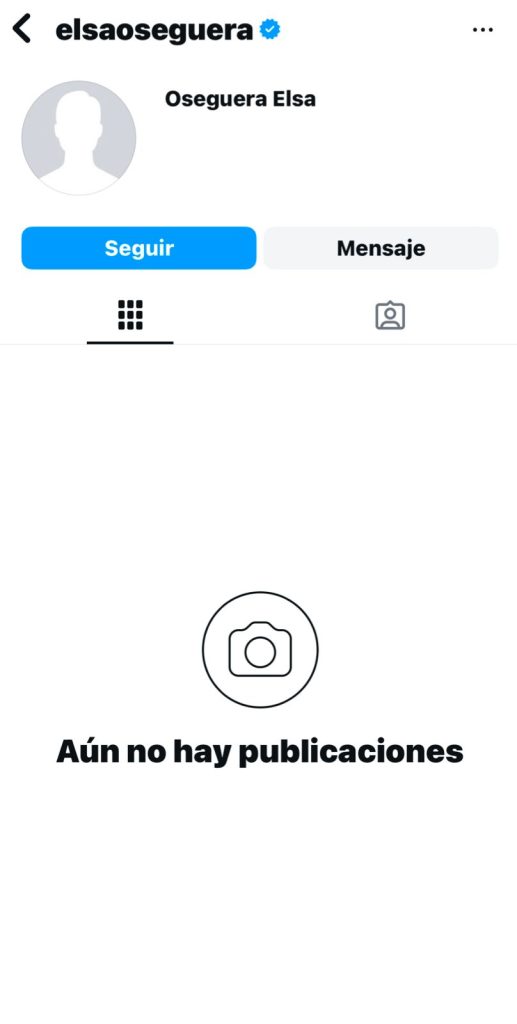 Elsa Oseguera elimina cuenta de IG