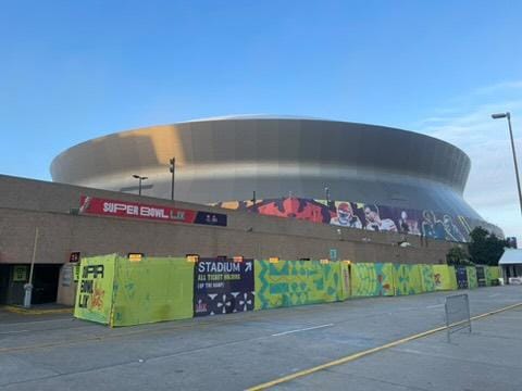 Estadio El Caesars Superdrome, hogar de los New Orleans Saints