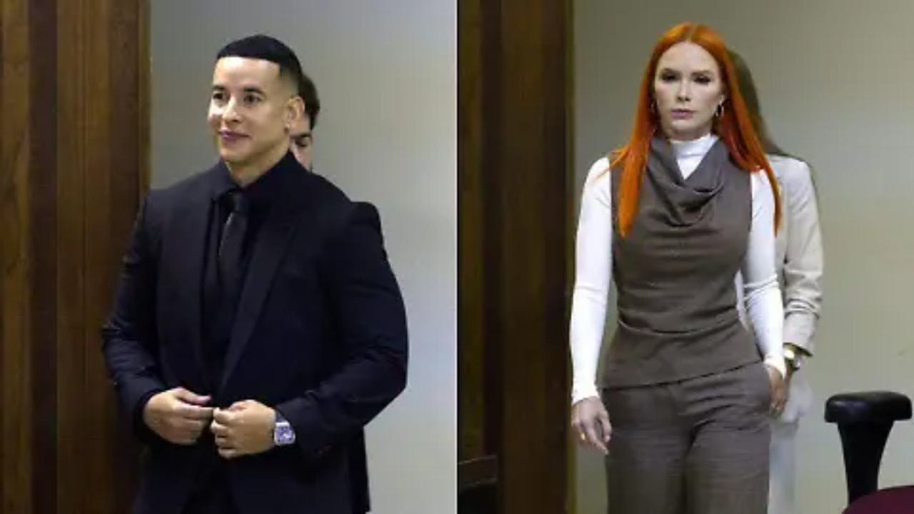 Daddy Yankee y Mireddys González en la corte