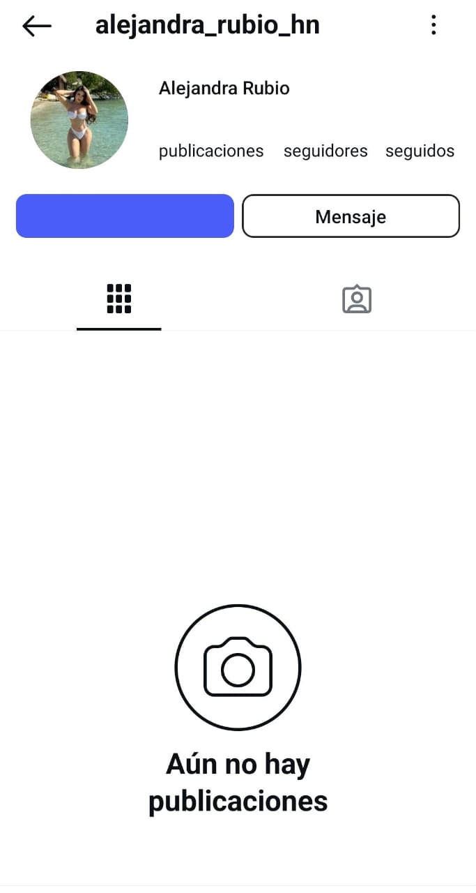 Captura Instagram Alejandra Rubio