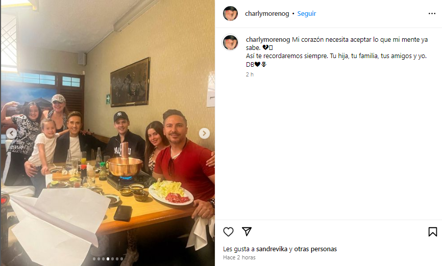 Charly Moreno, novio de Daniel Bisogno, en el ojo del huracán tras su fiesta previa al fallecimiento del conductor