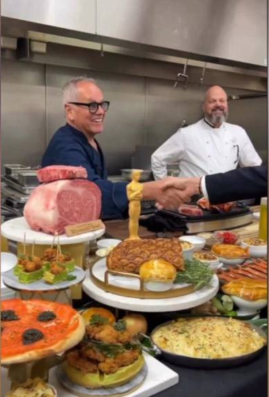 Los chef austriacos encargados del ,menú