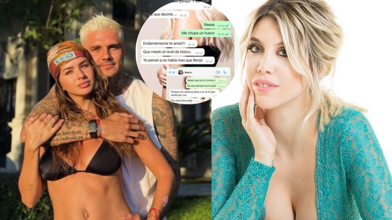 Imagen Principal de Nota: Filtran impactantes chats de la China Suárez sobre la infidelidad de Mauro Icardi a Wanda Nara: 'Hagamos un trío'