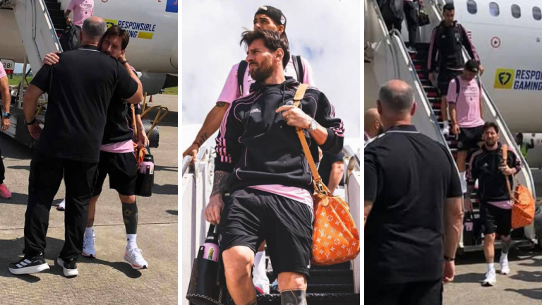 Imagen Principal de Nota: Así fue la llegada de Messi a Honduras: emoción, seguridad extrema y cientos de aficionados