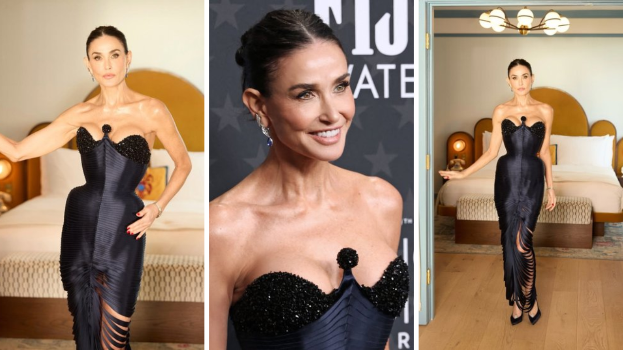 Imagen Principal de Nota: Demi Moore deslumbra en redes con un atrevido escote a sus 62 años