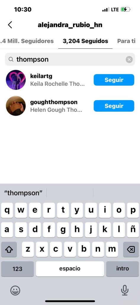 Alejandra Rubio y su esposo Javian Thompson