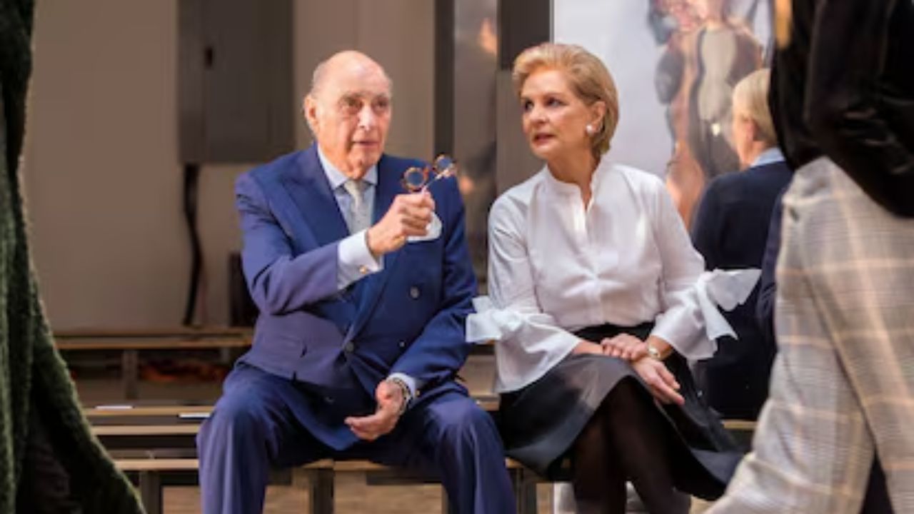 Carolina Herrera y su esposo