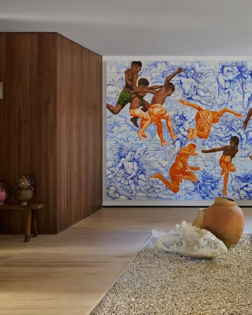 Pintura en la casa de Anitta