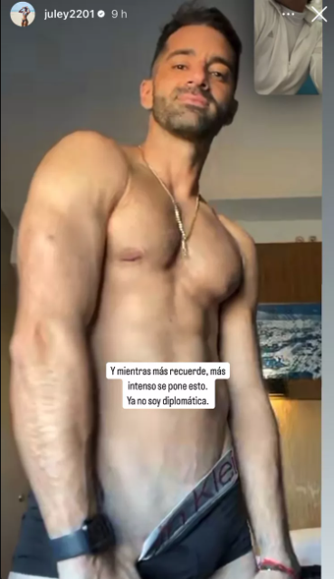 Toni Costa foto filtrada en videollamada con Juley Mejía