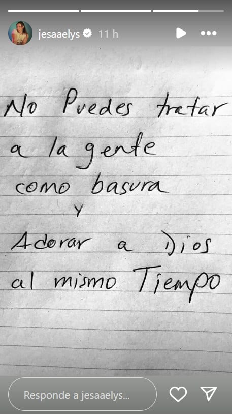 mensaje de la hija de Daddy Yankee