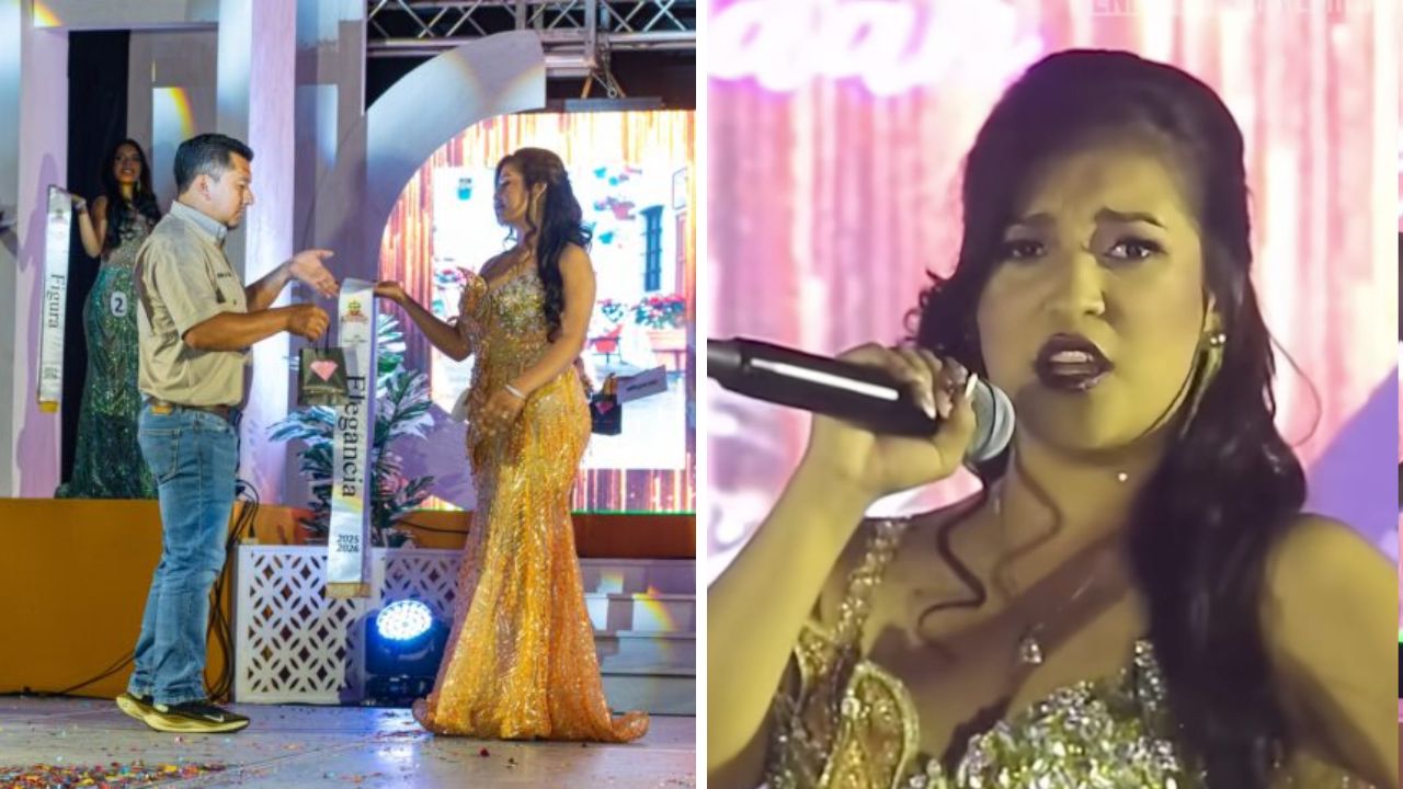 Imagen Principal de Nota: Ella es la joven que se hizo viral por su voz en un concurso de belleza