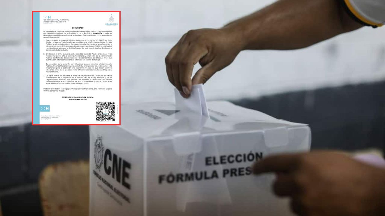 Imagen Principal de Nota: Gobierno otorga asueto el 10 de marzo a empleados públicos por las elecciones