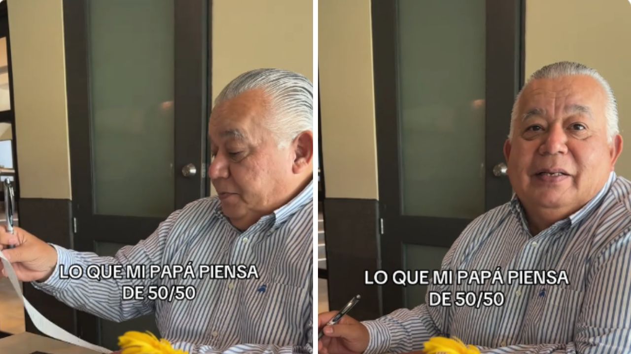 Imagen Principal de Nota: Padre de familia se vuelve viral por rechazar a hombres que exigen 50-50 a mujeres