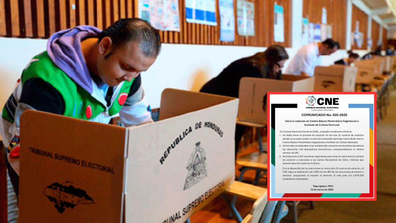 Imagen Principal de Nota: Votantes participan con entusiasmo en los dos centros electorales abiertos