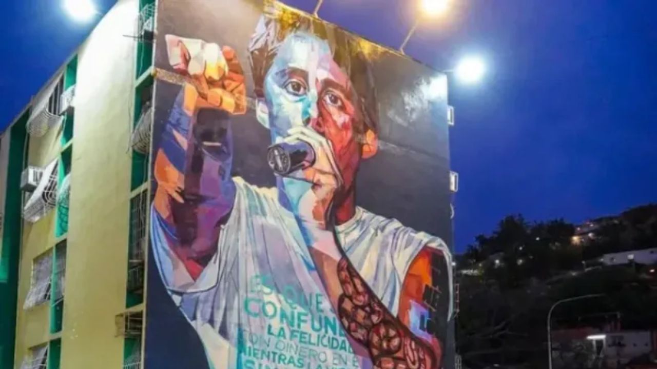 Imagen Principal de Nota: Revelan impresionante mural en honor a Canserbero en Puerto La Cruz, Venezuela