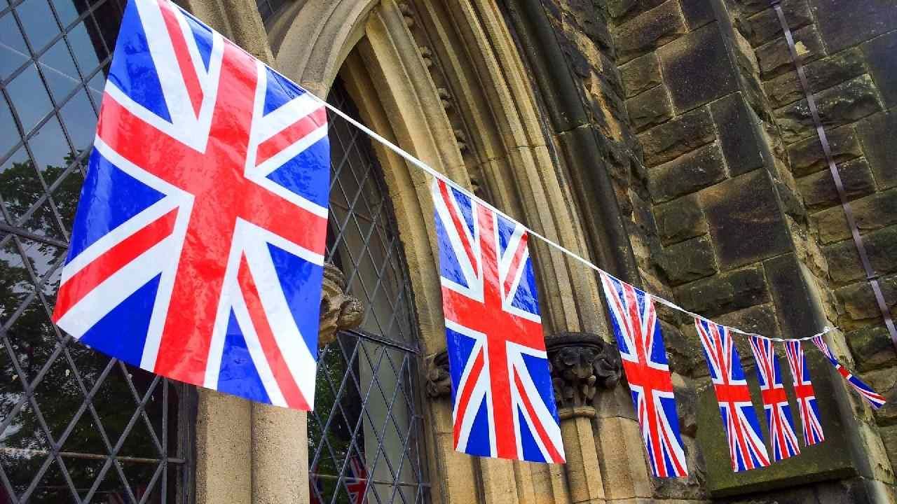 banderines de la bandera de Reino Unido