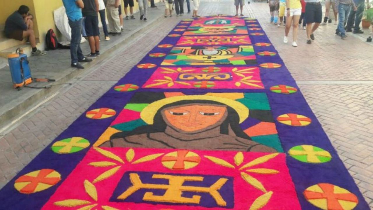 alfombra de aserrín