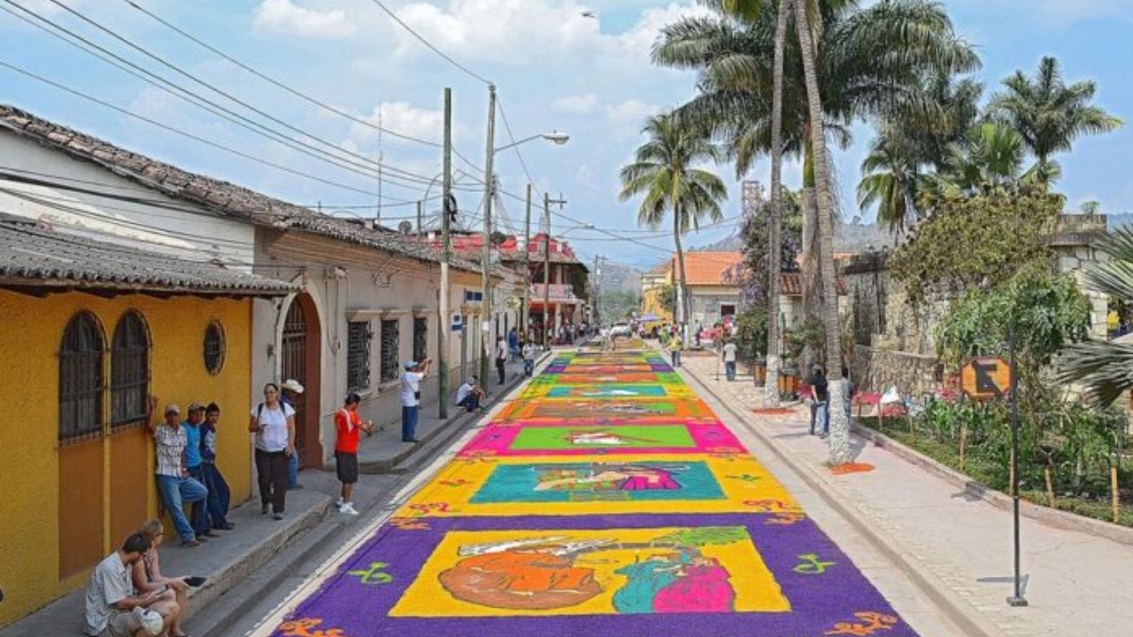 alfombra de aserrín