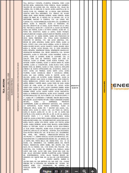 Lista de colonias afectadas por cortes de energía