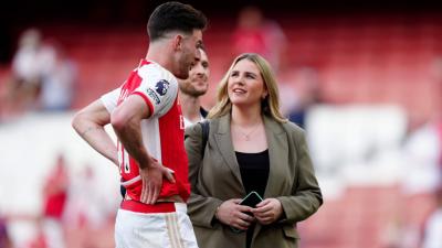 Declan rice y su esposa