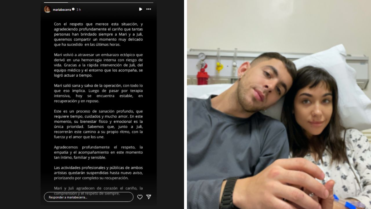 comunicado de María becerra