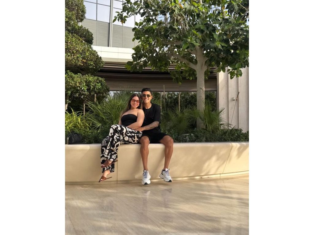 Annie junto a Luis Palma