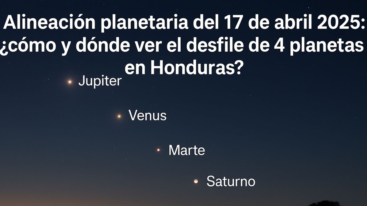 Imagen de Alineación planetaria: ¿Cuándo y dónde ver el desfile de 4 planetas en Honduras?