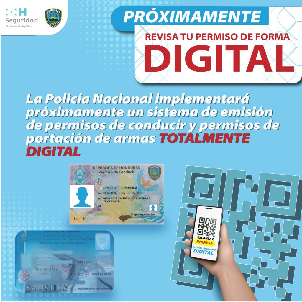 Los pasos son similares para solicitar la licencia física de forma presencial, pero la documentación se adjunta en línea para la opción digital.