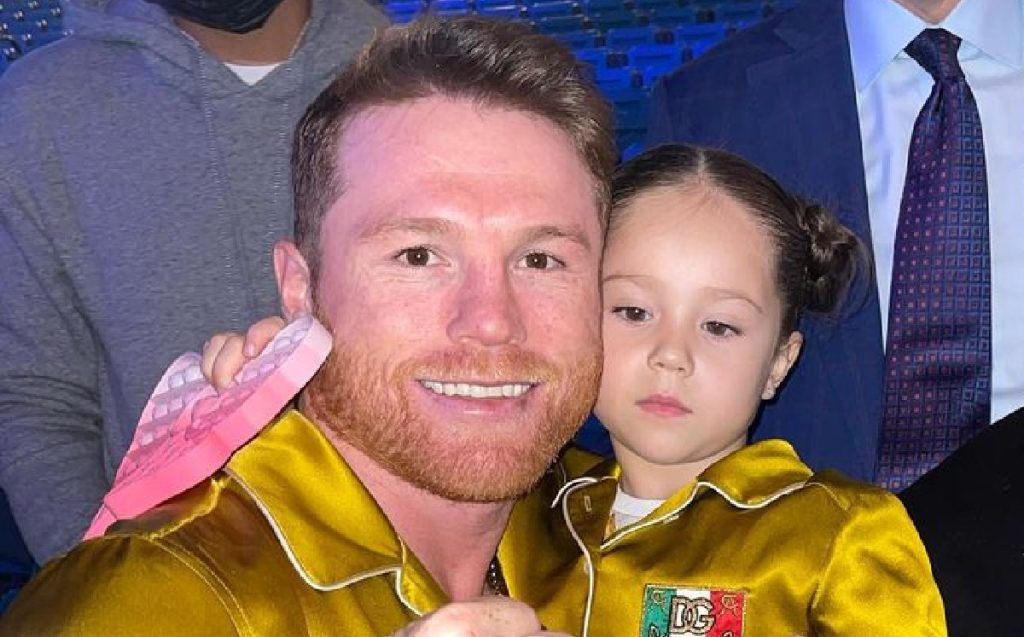 Canelo junto a su hija Fernanda