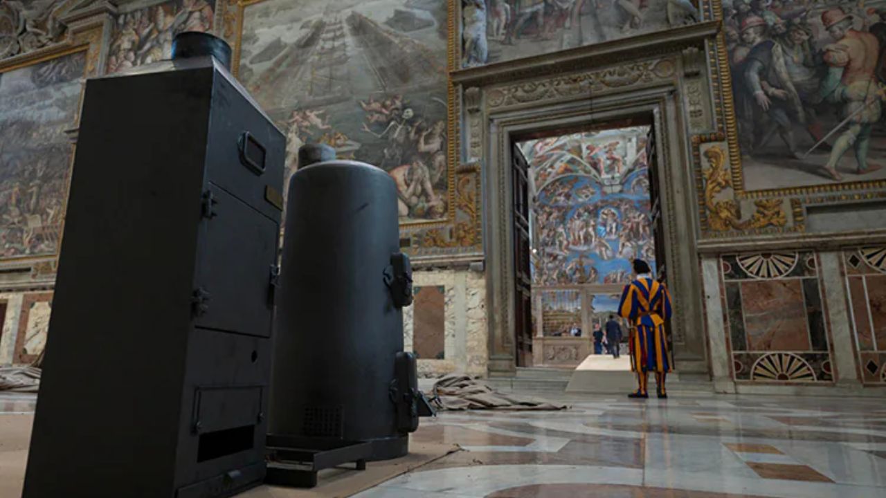 estufa moderna del vaticano