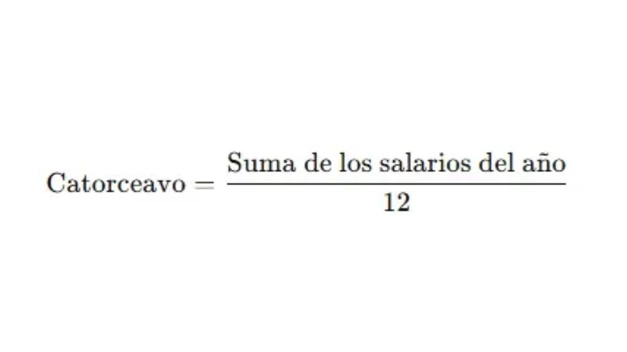 Fórmula para calcular tu decimocuarto mes