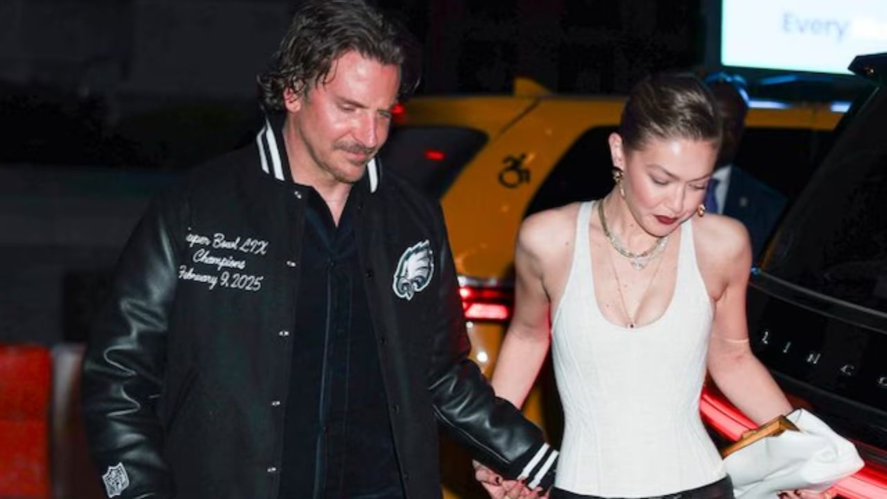 Gigi Hadid junto a Bradley Cooper