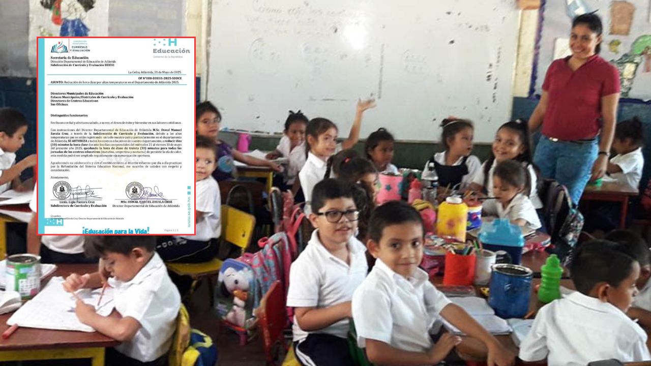 Imagen Principal de Nota: ¿Reducen horario de clases por ola de calor en Honduras? Esto se sabe
