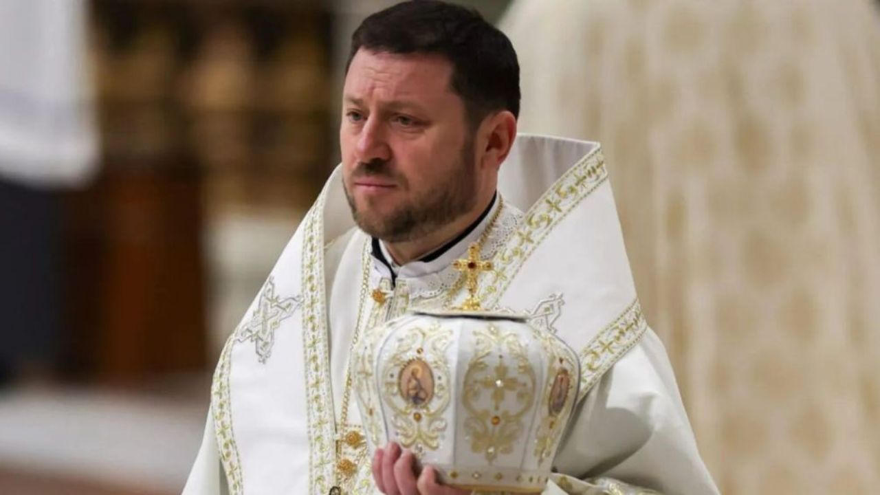 Imagen Principal de Nota: Él es Mykola Bychok CSR el cardenal más joven en el cónclave