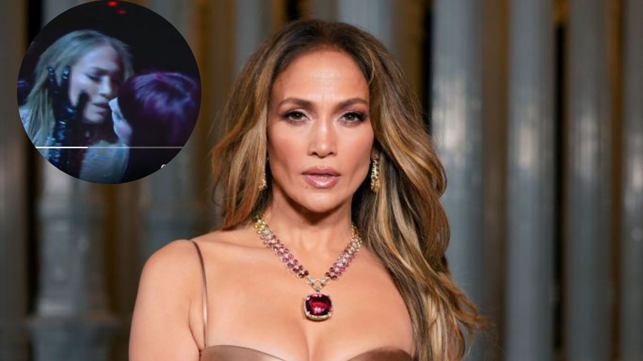 Imagen Principal de Nota: Jennifer López causa furor en los AMAs 2025 con apasionados besos a bailarines