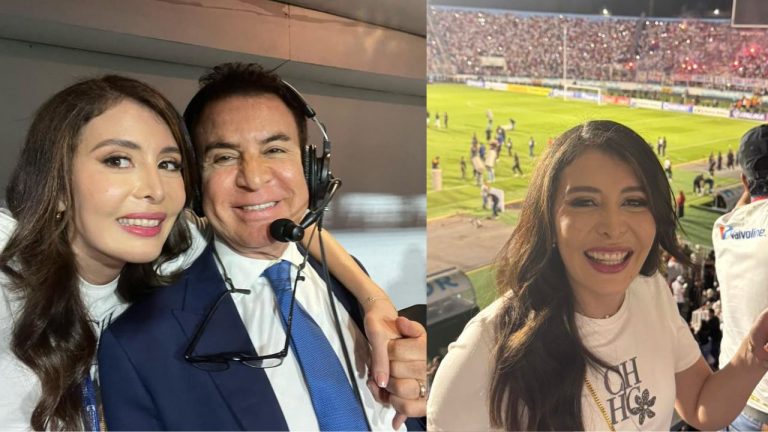 Imagen Principal de Nota: Iroshka Elvir celebra la copa 39 del Olimpia junto a Salvador Nasralla