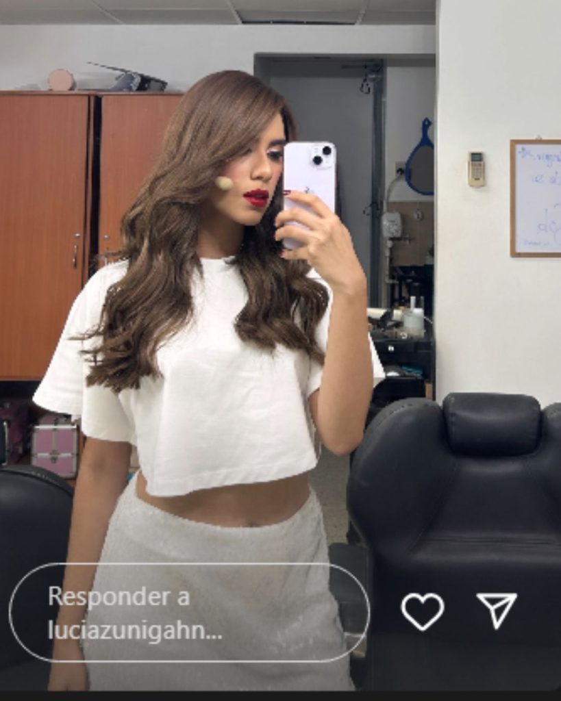 Lucía Zúniga con nuevo look